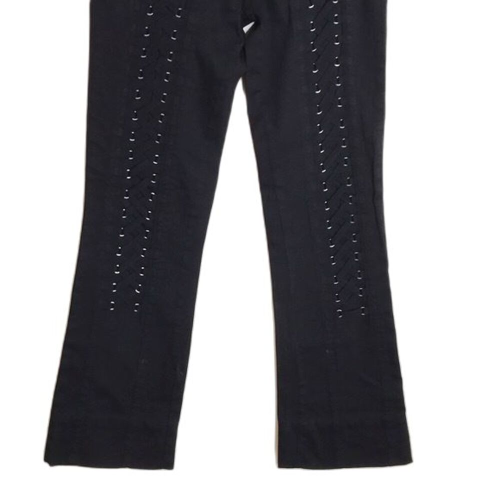 Clash jeans Usa black with corset style details pants size 3 y2k - Picture 3 of 13